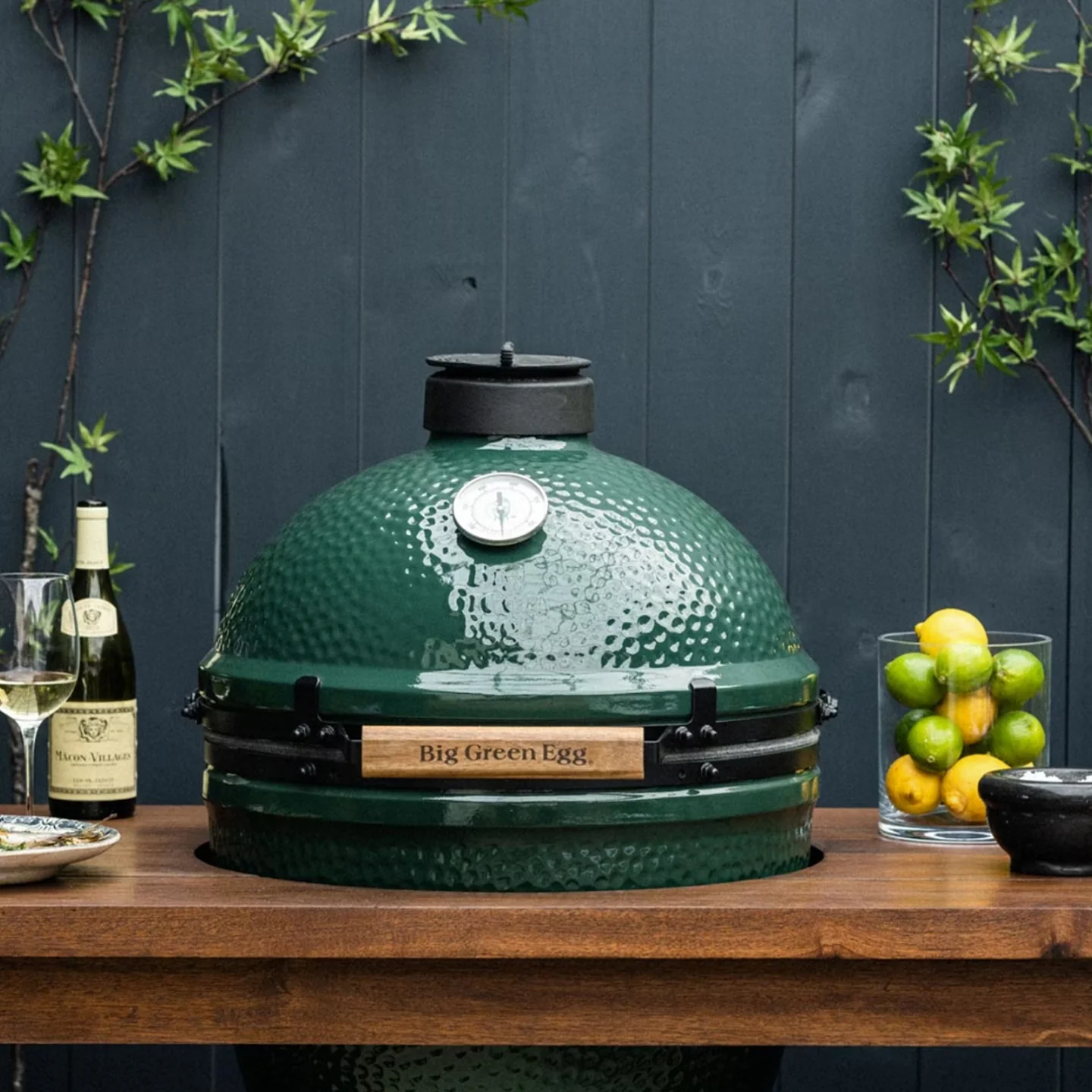 Big Green Egg Large with Premium Royal Mahogany Table - Image 2