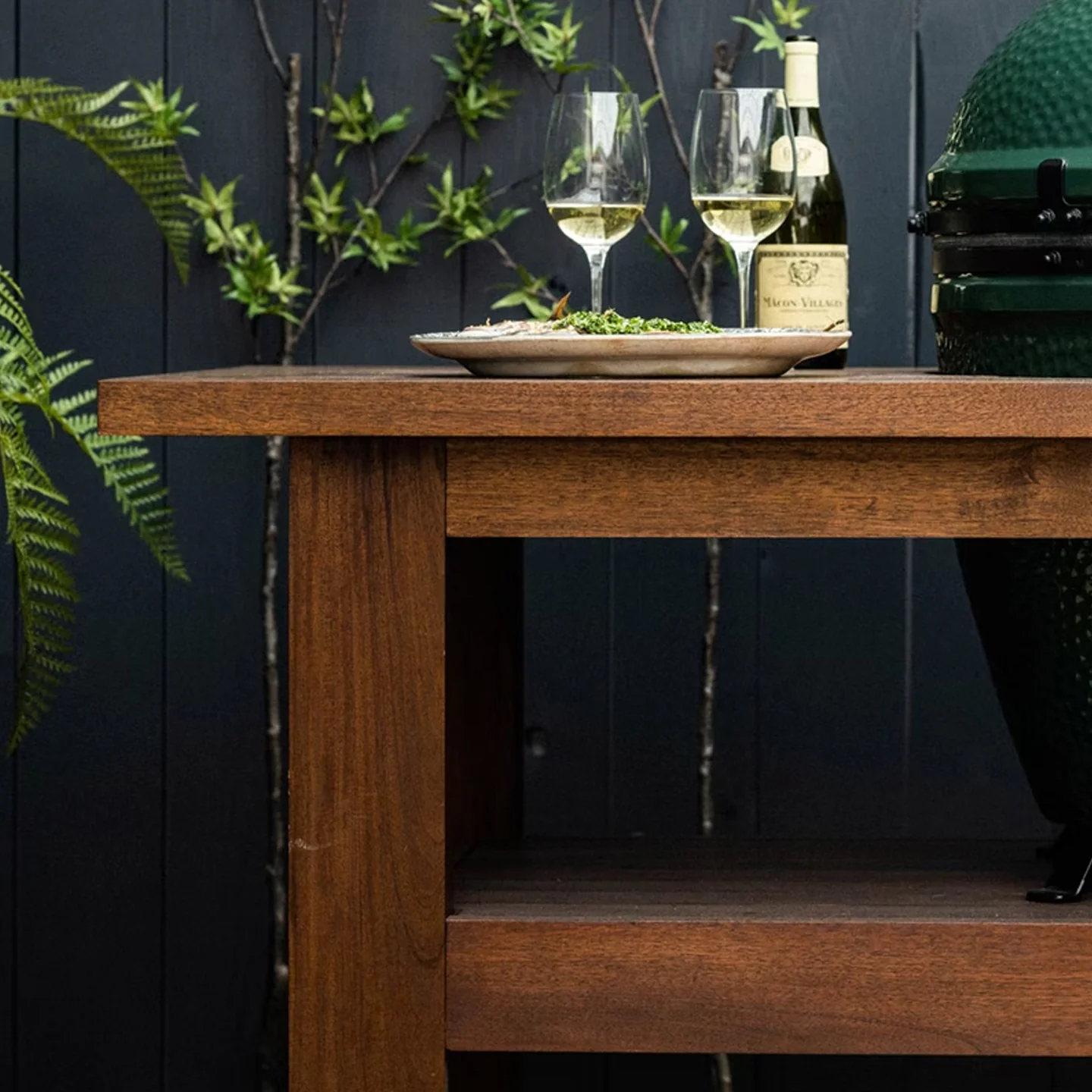 Big Green Egg XL with Premium Royal Mahogany Table - Image 3