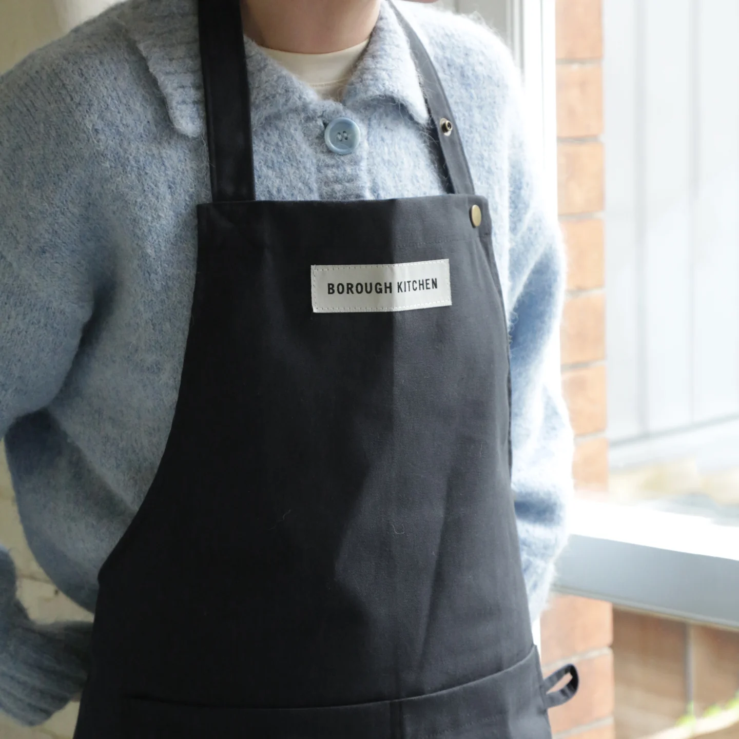 Borough Kitchen Chef's Apron / Grey - Image 2