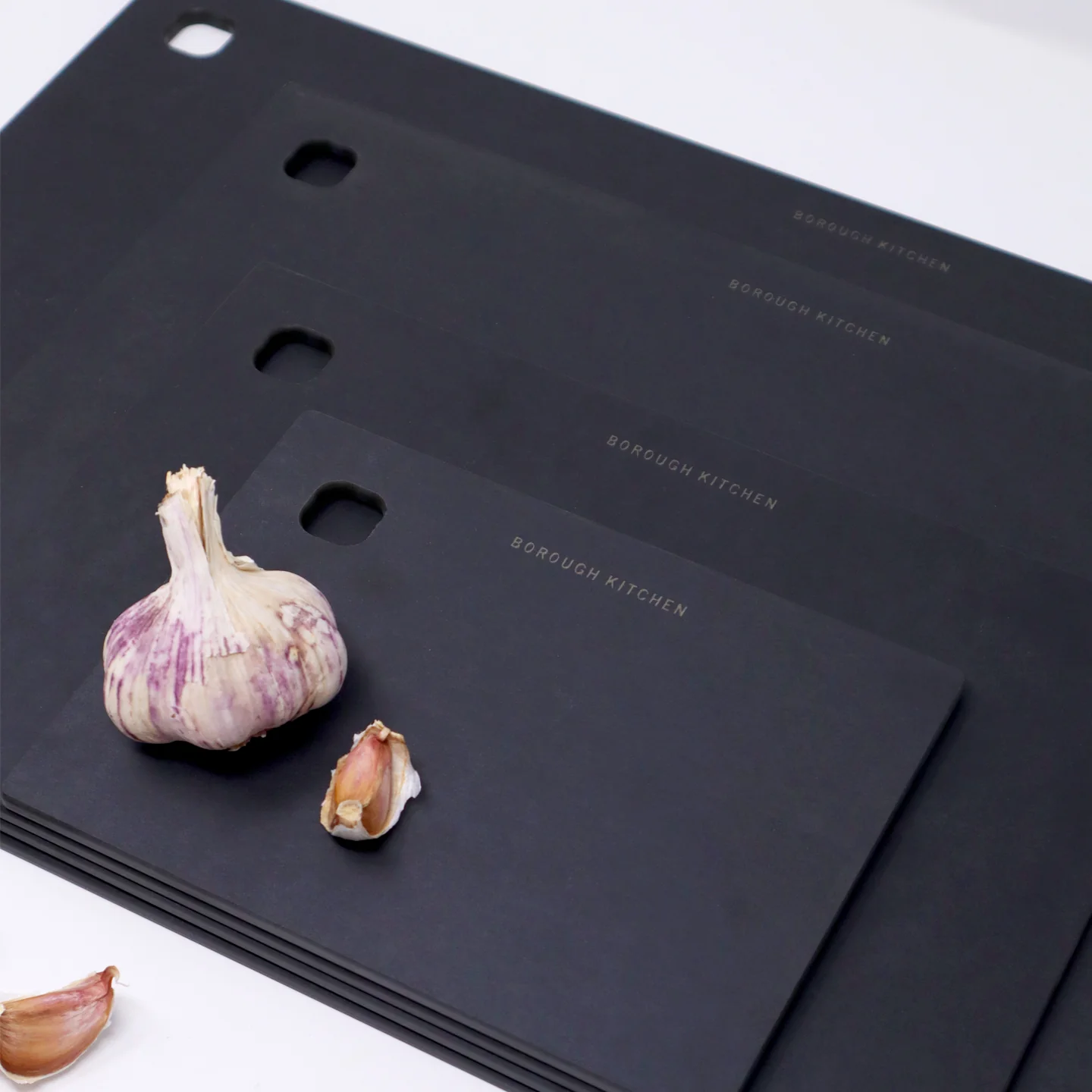Borough Kitchen Chopping Board Set of 4 / Black - Image 3