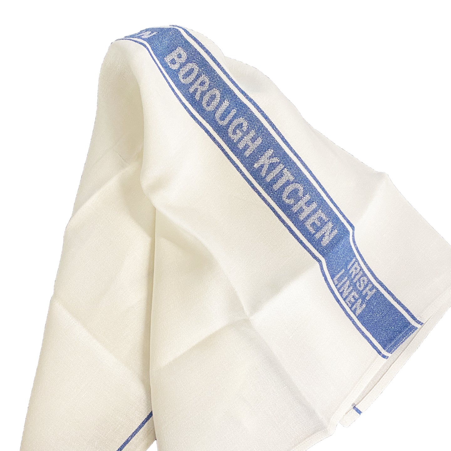 Borough Kitchen Irish Linen Tea Towel / Blue - Image 3