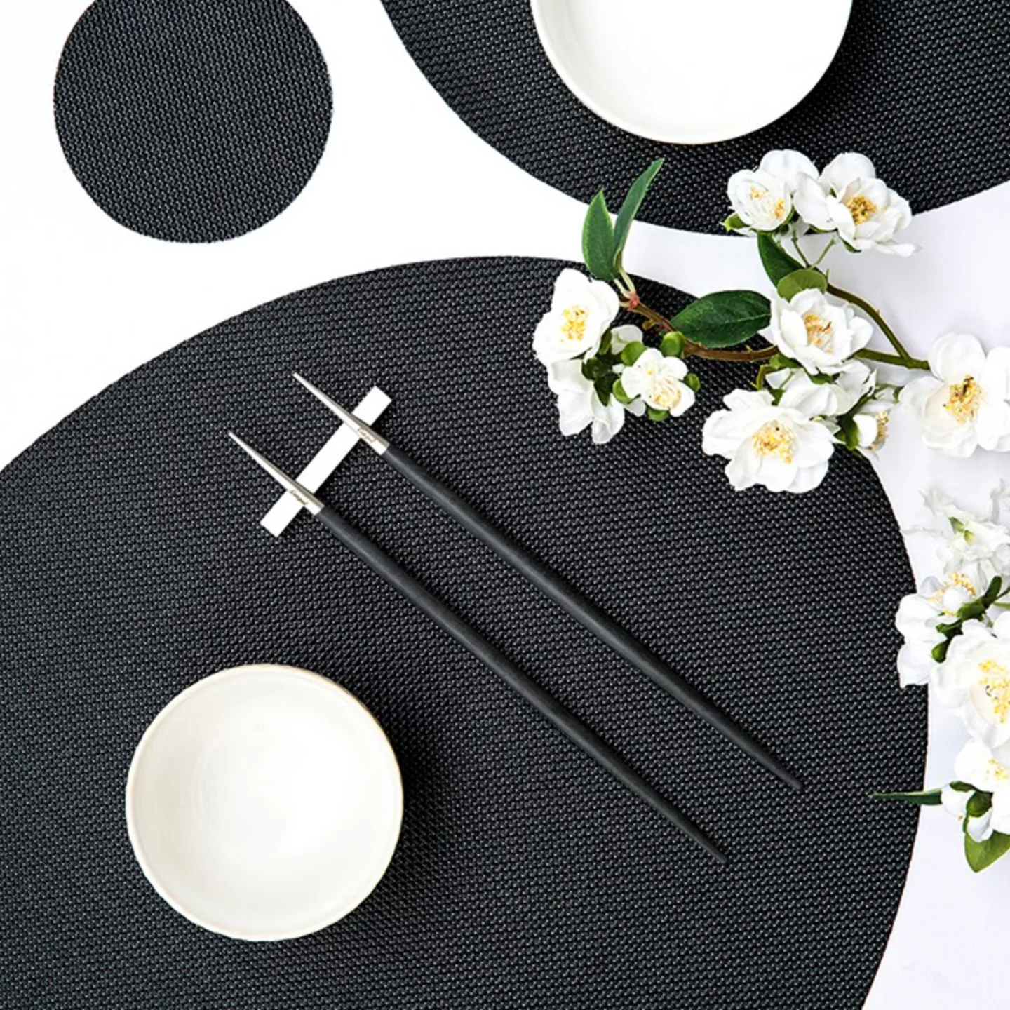 Cutipol Goa Chopsticks / Black & Stainless Steel - Image 2