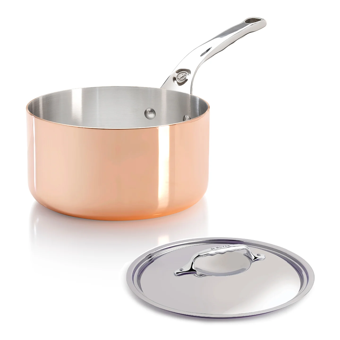 De Buyer Prima Matera SS Induction Saucepan with Lid - Image 4