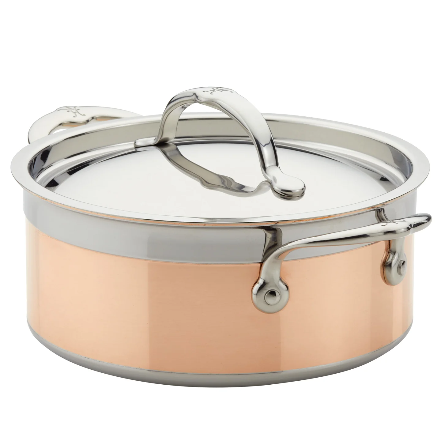 Hestan CopperBond Induction Copper Soup Pot with Lid - Image 4