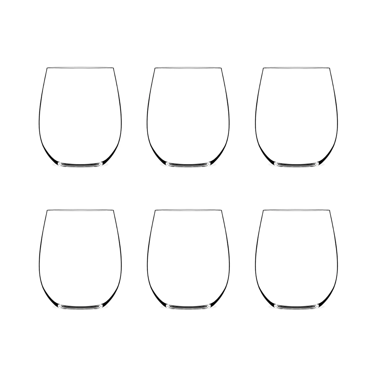 Lehmann A. Lallement / No.7 Stemless Glass / Set of 6
