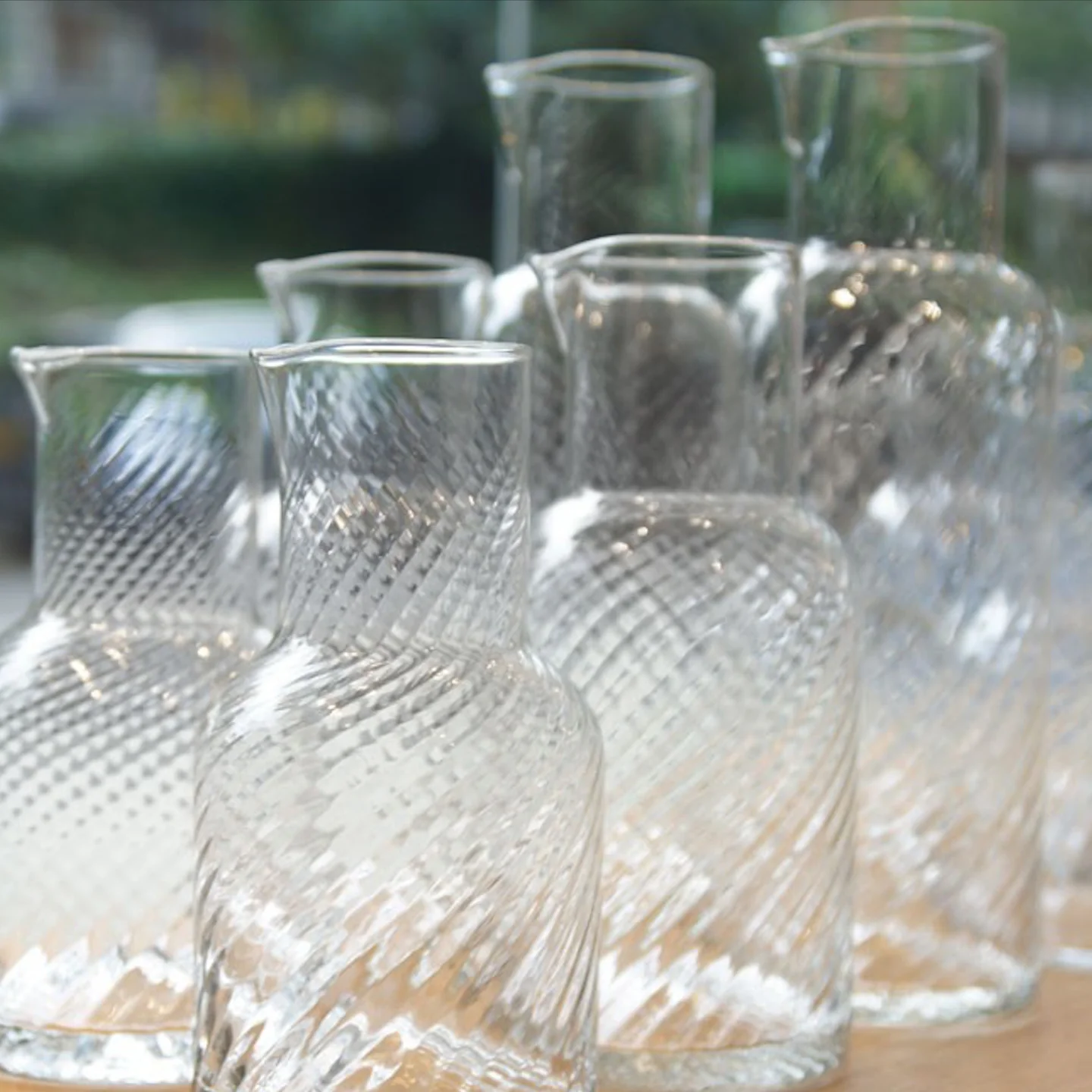 Lisbon Rippled Carafe / Clear - Image 5