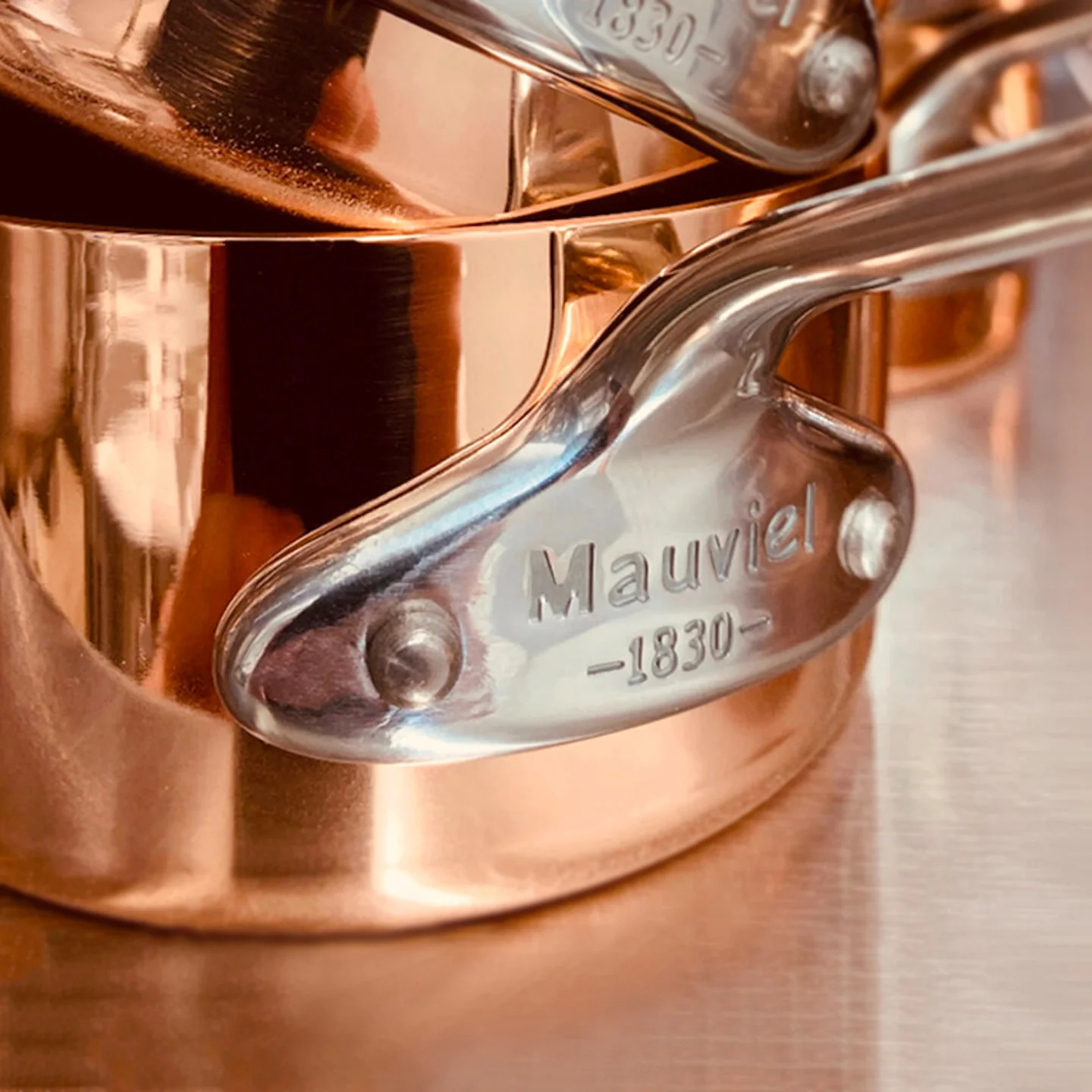 Mauviel M'150S Saucepan with Copper Lid / 16cm - Image 2