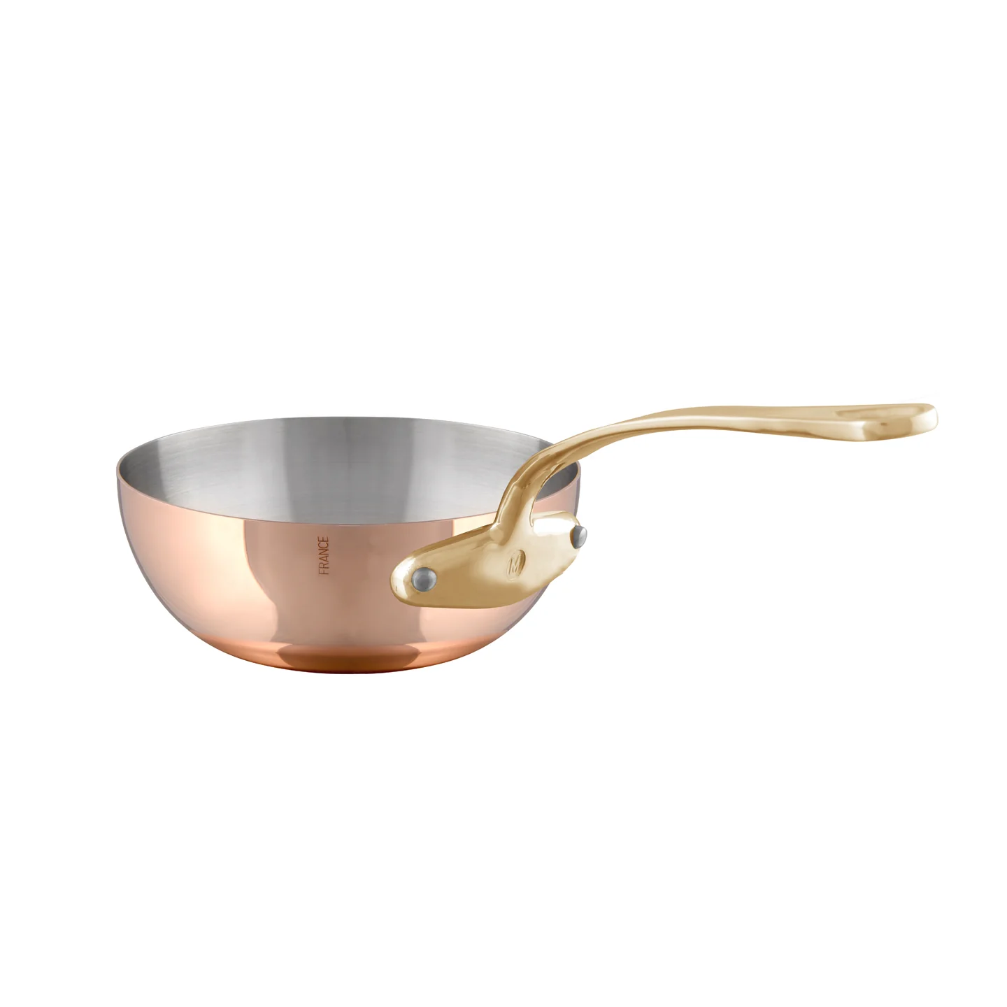 Mauviel M'200B Curved Splayed Saute Pan / 24cm (Ex-Display)
