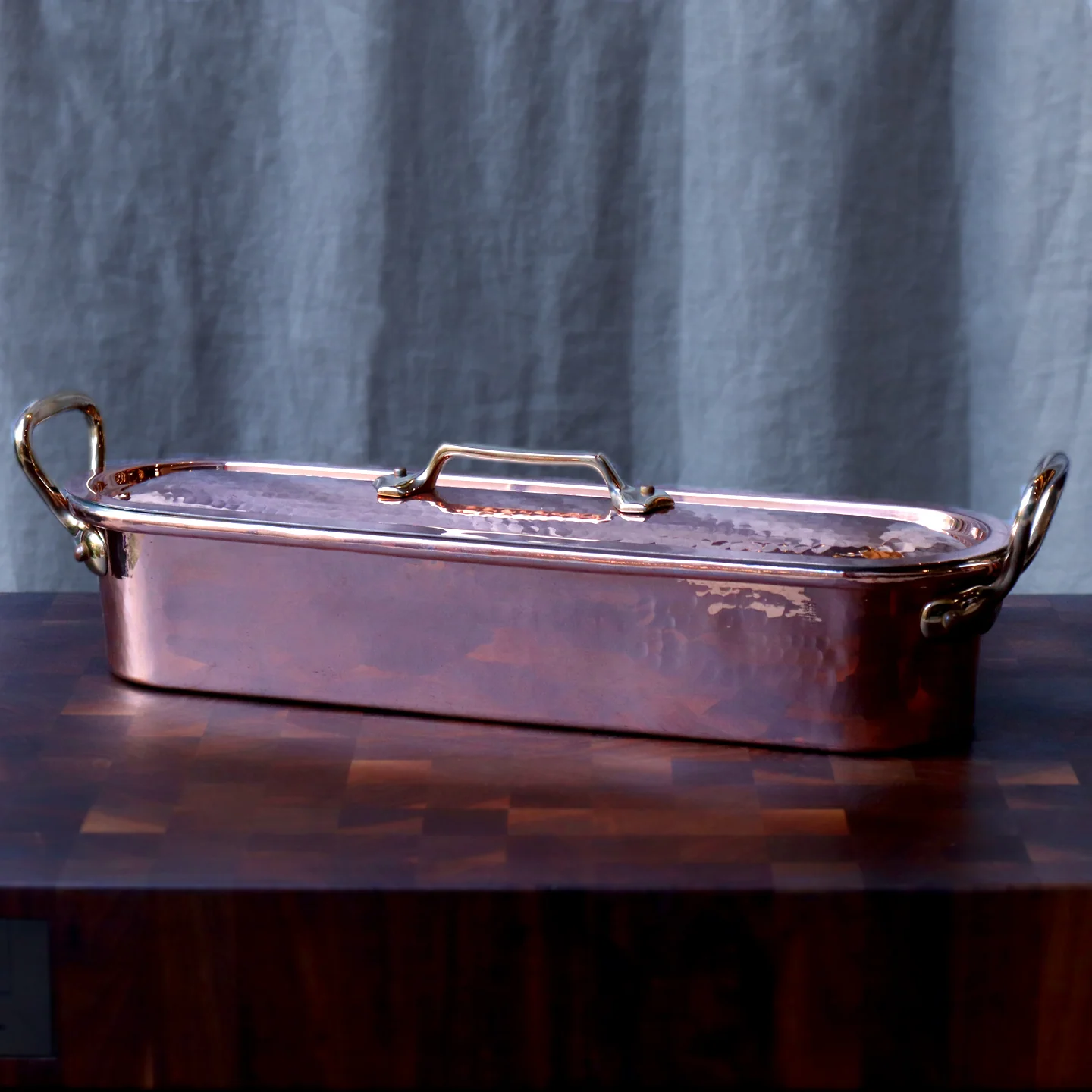 Mauviel M'Tradition Hammered Copper Fish Kettle - Image 4