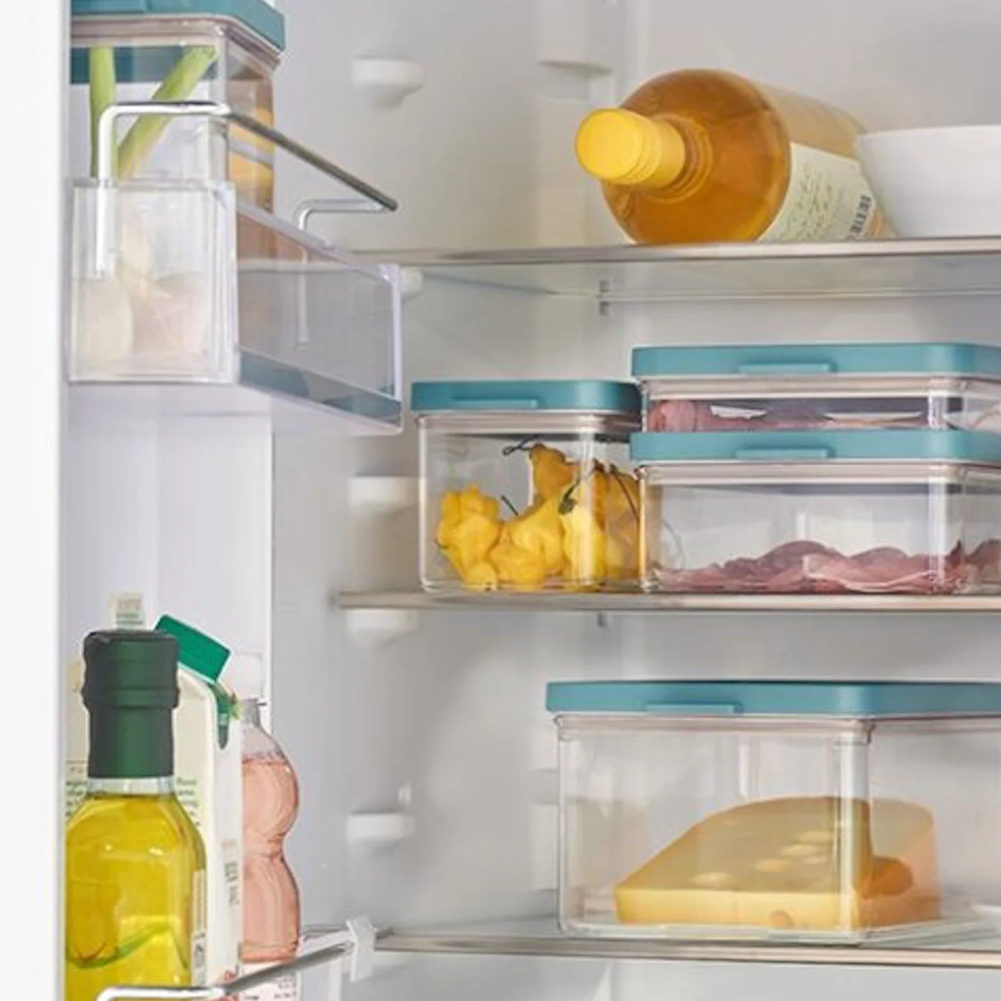 Mepal Omnia Fridge Storage Box for Cheese / Nordic White / 21.9x14.9x11cm / 2L - Image 2