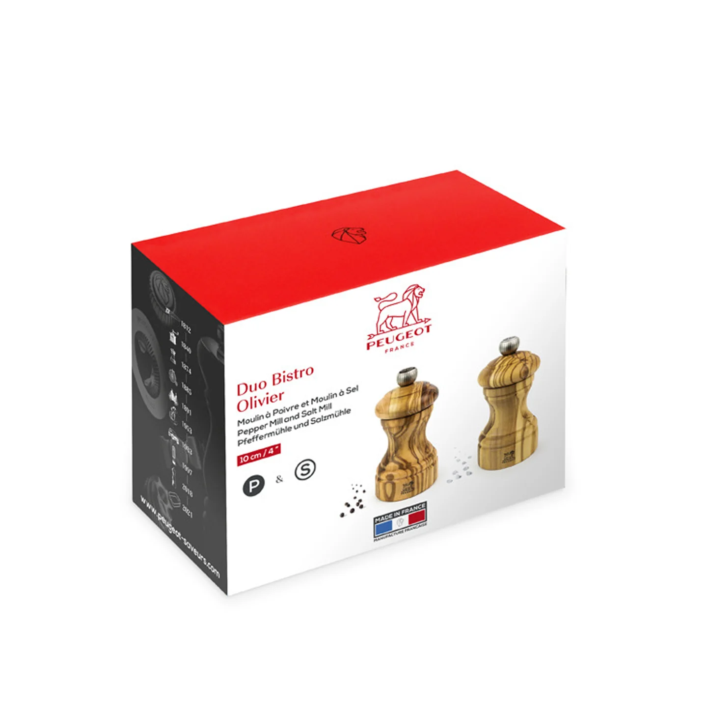 Peugeot Bistro Zirlion Salt & Pepper Mill Set (New Model) / Olivewood - Image 4