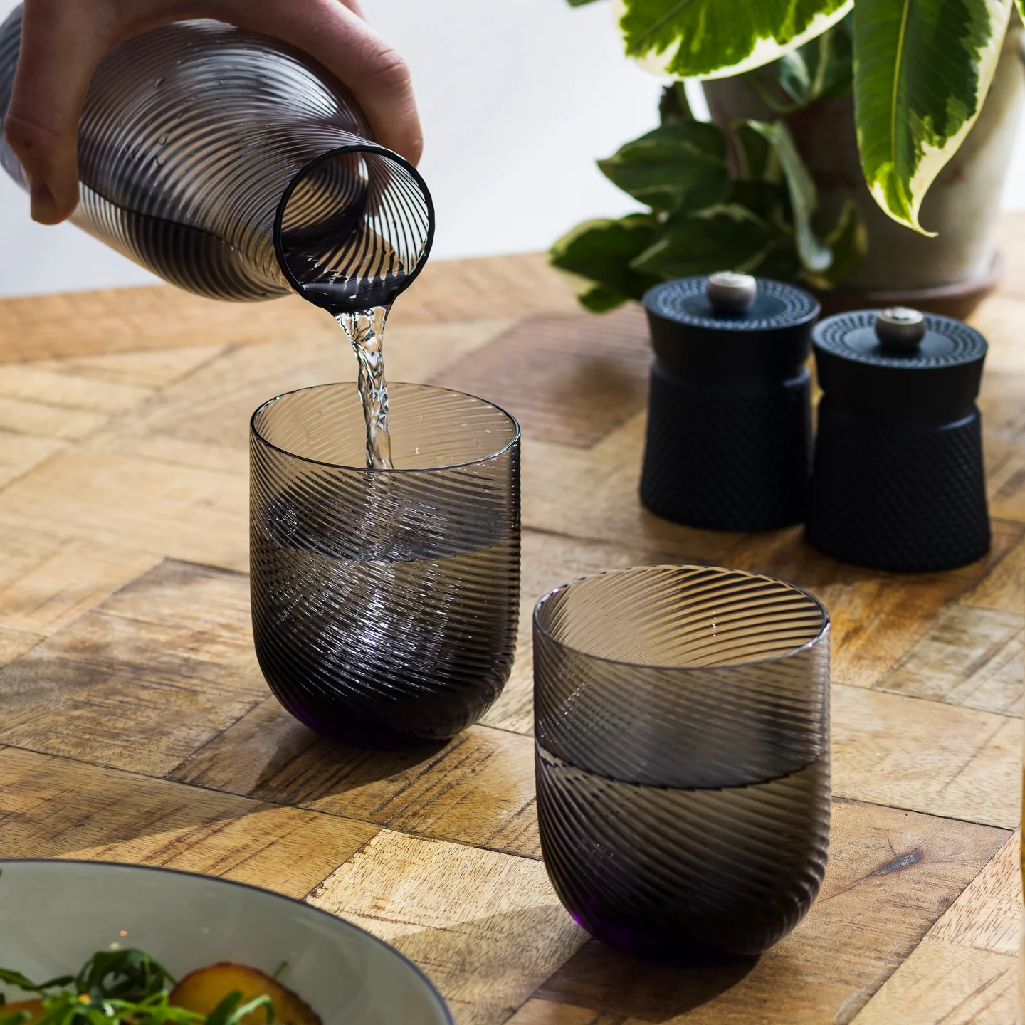 Richard Brendon Optic Tumbler / Set of 2 / Smoke - Image 2