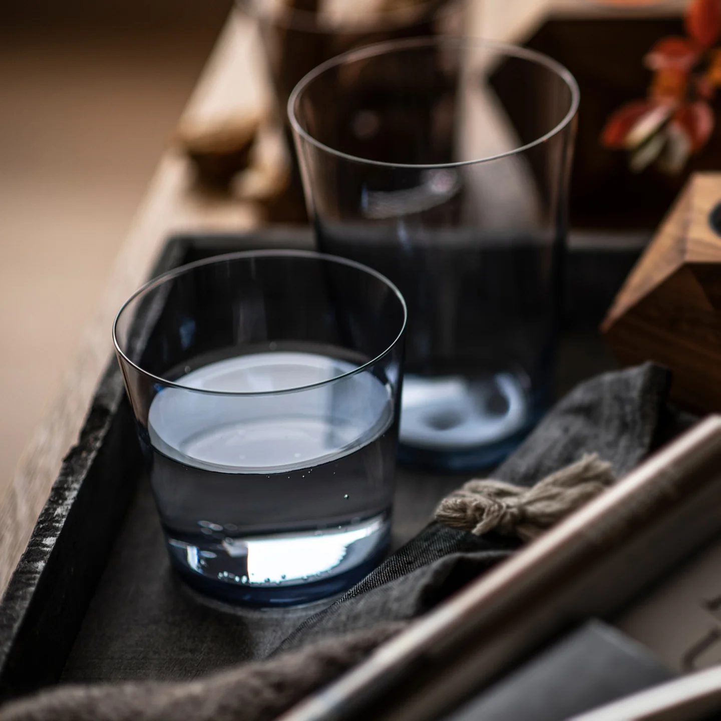 Zwiesel Together Water Glass Set of 4 / 367ml / Smoky Blue - Image 3